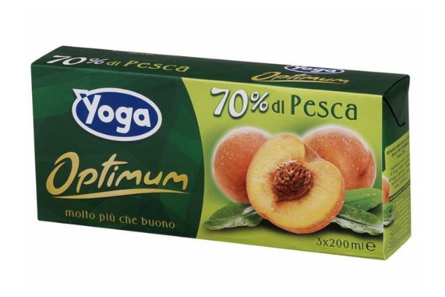 Peach Juice Yoga Optimum (3x200ml) | Delicatezza