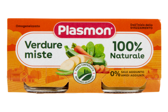 Plasmon Mixed Vegetables (12x2x80g) - Baby Food | Special Order | Delicatezza