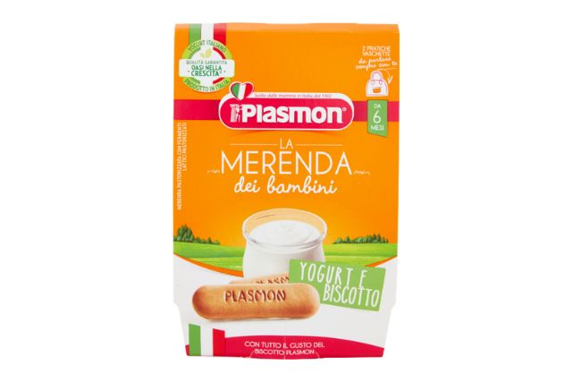 Plasmon Yogurt Biscotto (2x120g) - Baby Food | Delicatezza