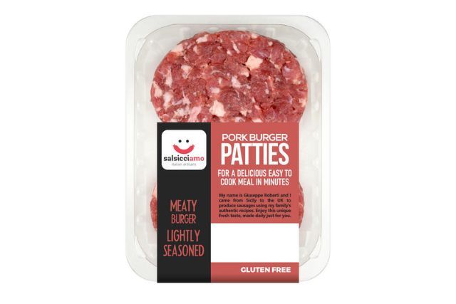 Pork Burger Patties (Meaty) - lightly seasoned (4x125g) | Wholesale | Delicatezza