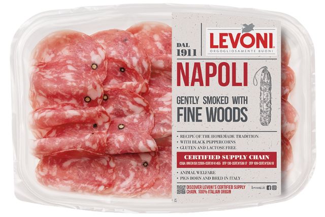 Salame Napoli Sliced Levoni (80g) | Wholesale | Delicatezza