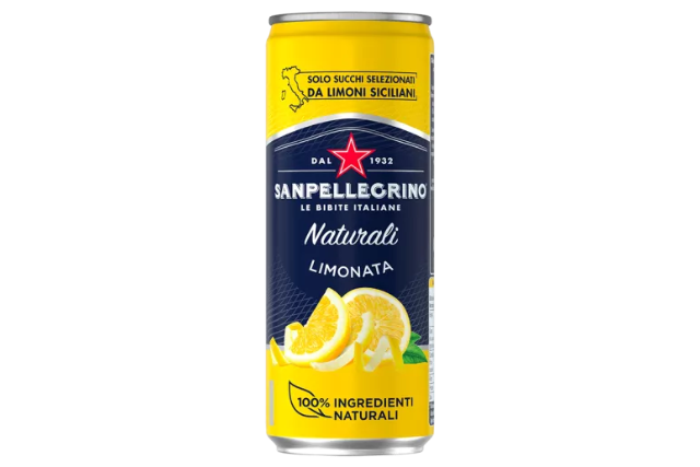 San Pellegrino Limonata Italian Original Taste Cans (330ml) | Delicatezza