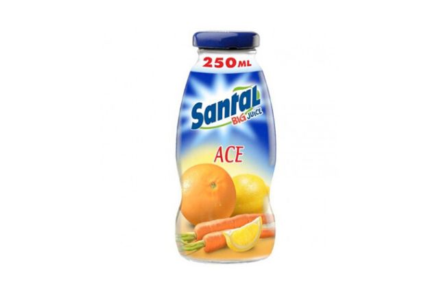 Santal Ace Glass Bottles (24x250ml) | Wholesale | Delicatezza