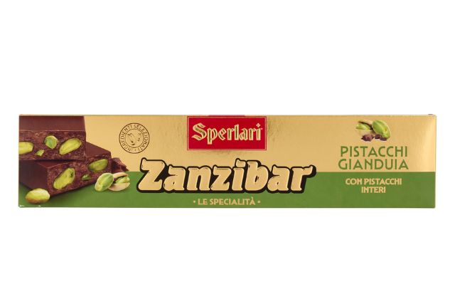 Sperlari Pistachios & Gianduja Nougat Zanzibar (18x200g) | Special Order | Delicatezza
