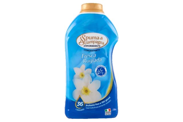 Spuma di Sciampagna Concentrated Fabric Softener Blue Fresca Rugiada (720ml) | Delicatezza