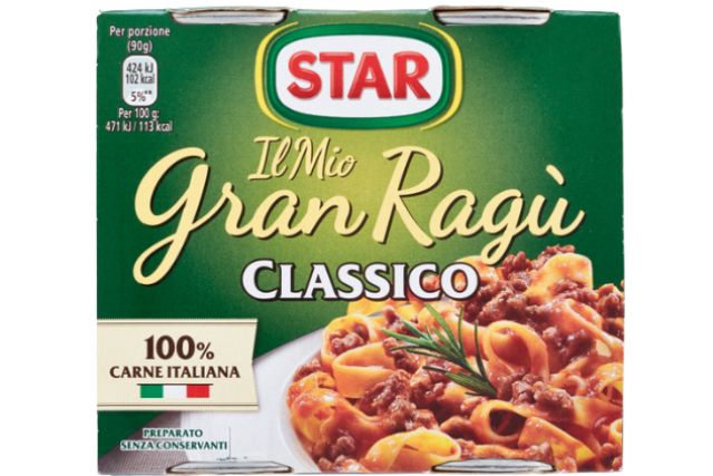 Star Gran Ragu' Meat Classic Sauce (12x2x180g) | Special Order | Delicatezza