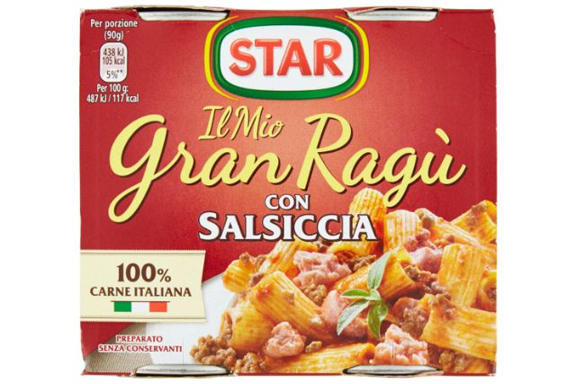 Star Gran Ragu' with Sausage (2x180g) | Delicatezza
