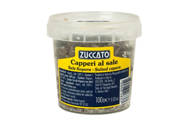 Zuccato Capers in Salt (12x190g) | Wholesale | PDP | Delicatezza
