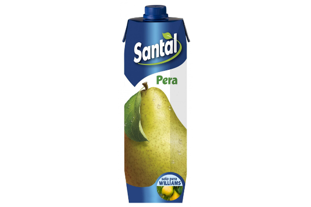 Santal Pear Juice -childs pack glass bottle 1L carton | Delicatezza | Wholesale