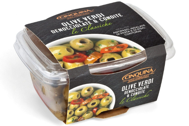 Cinquina Seasoned Pitted Green Olives (200g) | Delicatezza
