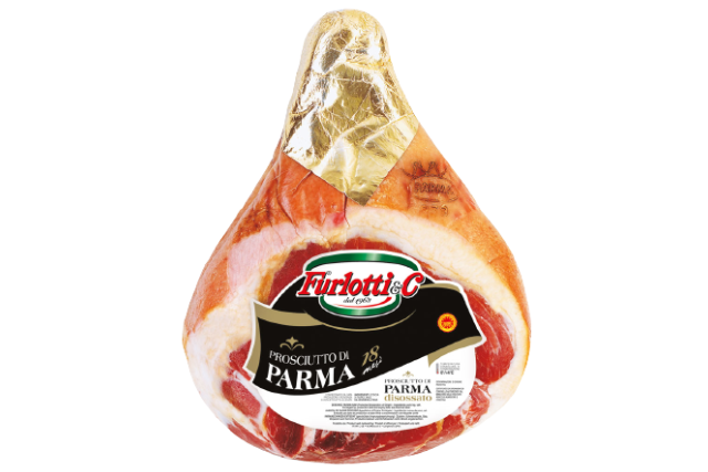 Parma Ham Prosciutto di Parma PDO 16 Months Furlotti (Avg. 7Kg) | Wholesale | Delicatezza