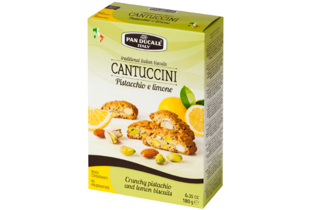 Pan Ducale Pistachio and Lemon Cantuccini (180g) | Delicatezza